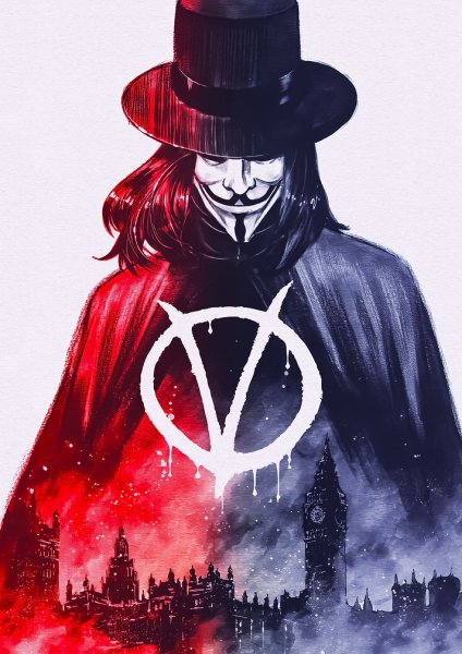 V for Vendetta Movies Film Posteri – Duvar Tablosu poster görseli