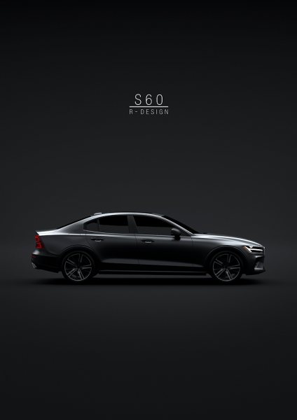 Volvo S60 R design 2019 Araba Posteri – Duvar Tablosu poster görseli
