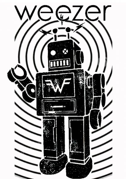 Weezer Robot Graphic Design Müzik Posteri – Duvar Tablosu poster görseli