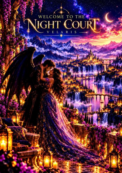 Welcome to the Night Court Velaris Film Posteri – Duvar Tablosu duvarda gerçek ölçek
