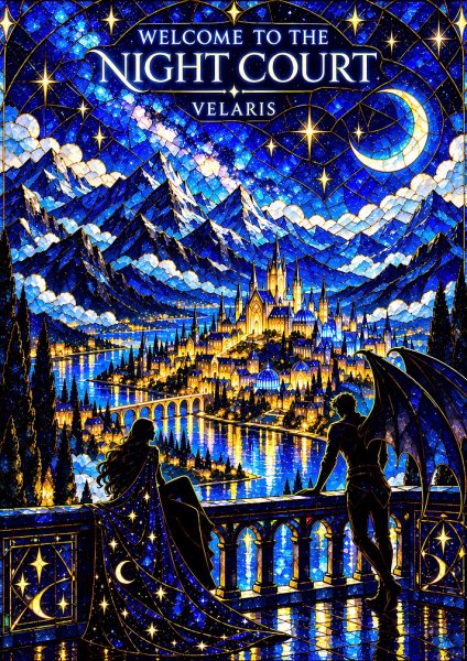 Welcome to the Night Court Velaris Film Posteri – Duvar Tablosu duvarda gerçek ölçek