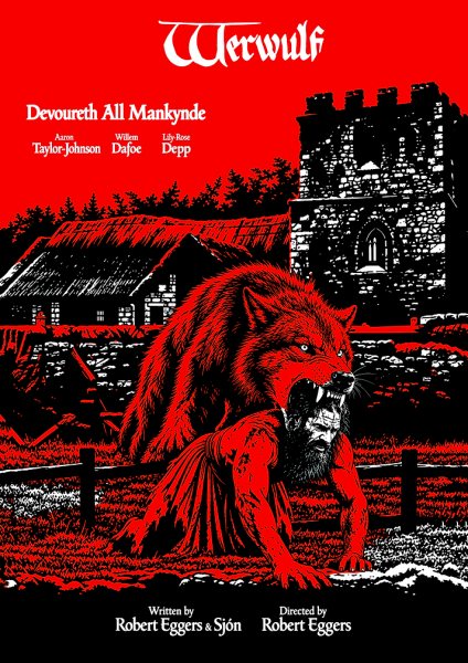 Werwulf Movie Poster Art Film Posteri – Duvar Tablosu duvarda gerçek ölçek