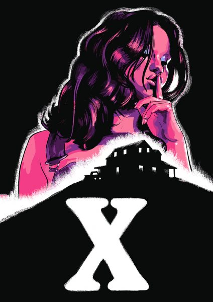 X Movie Poster Illustration Film Posteri – Duvar Tablosu duvarda gerçek ölçek