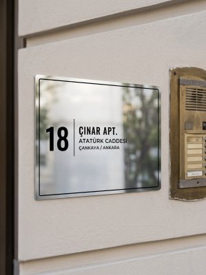 Yatay Apartman Tabelası